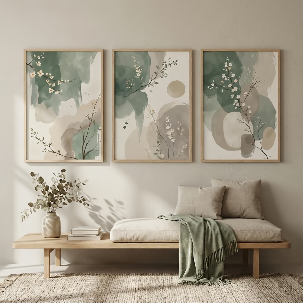 Home Office Word - Juego de 3 Cuadros Decorativos de