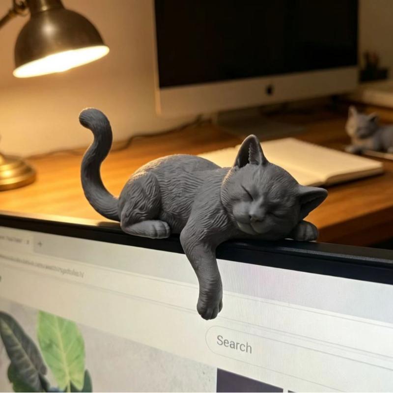 Home Office Cozy - Adorno 3D Impreso para Monitor con