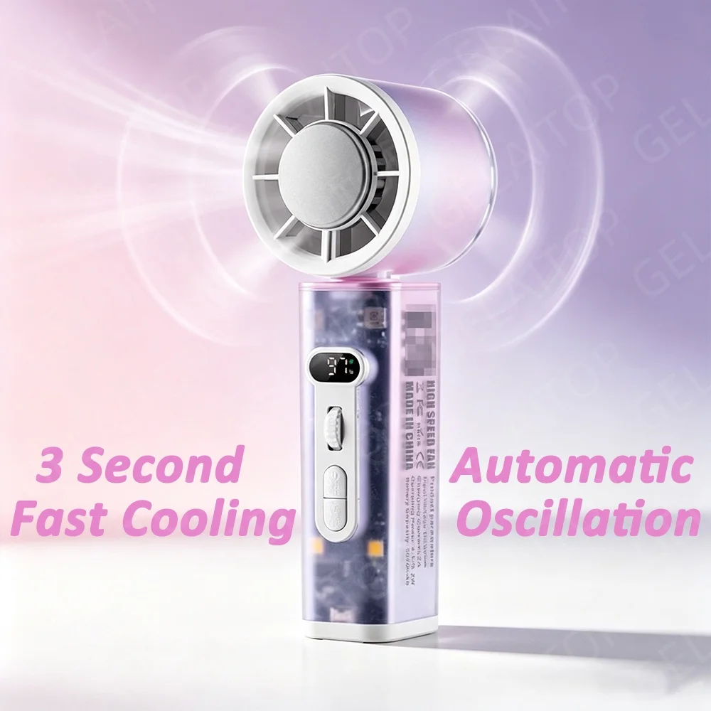 Home Office Jobs - Ventilador Portátil de Mano 2026 con