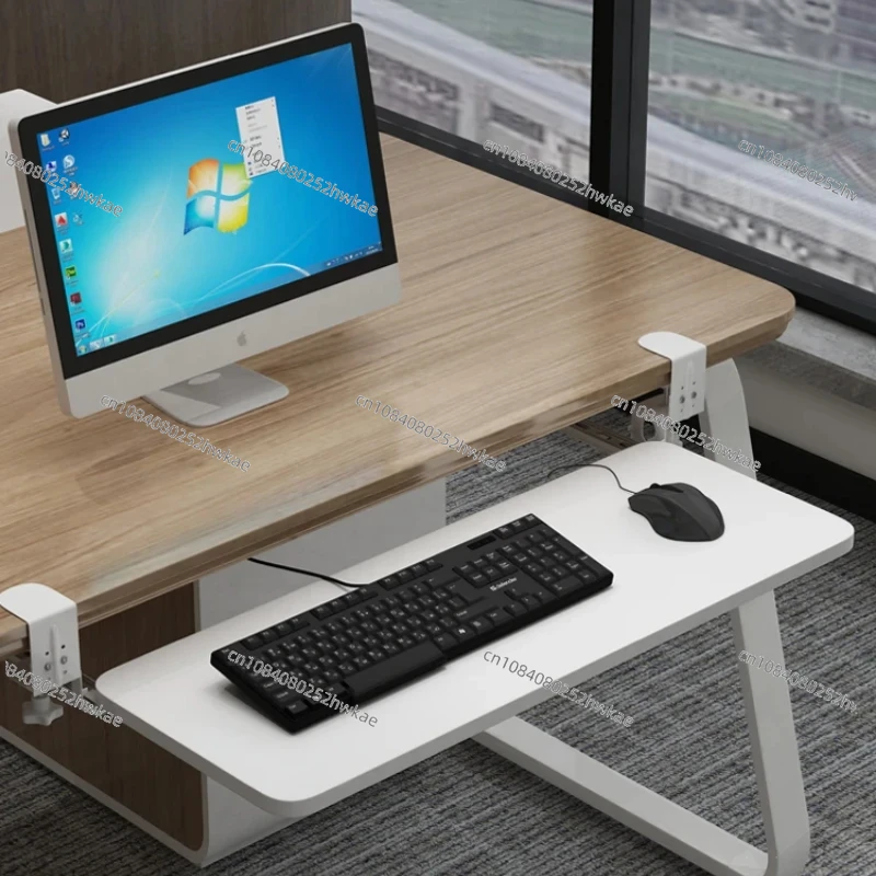 Office Drawer Organizer - Bandeja de teclado con abrazadera, plataforma