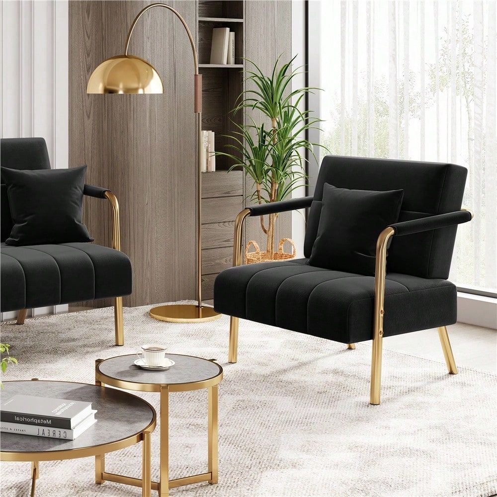 Home Office Cozy - 1 Silla de Acento Tapizada Moderna