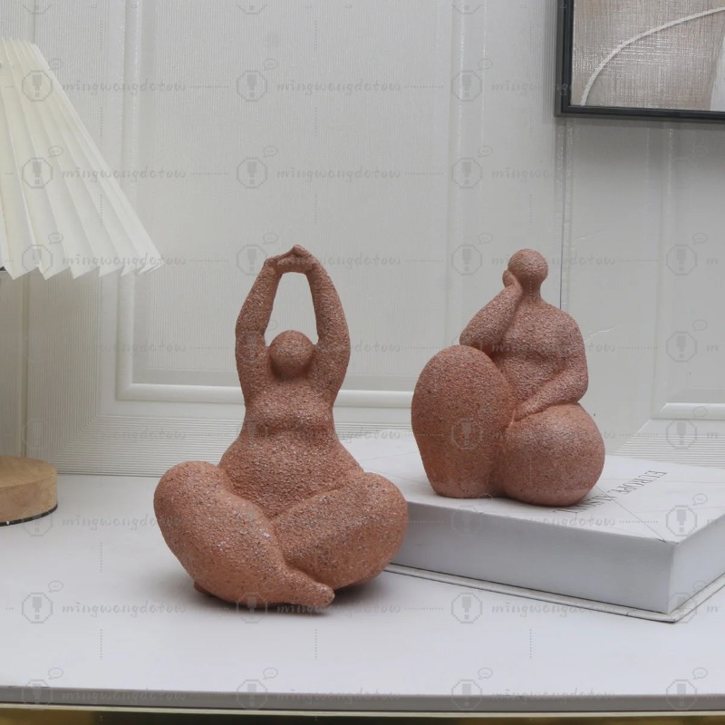 Home Office Living Room - 1 pieza, Estatua de mujer gorda