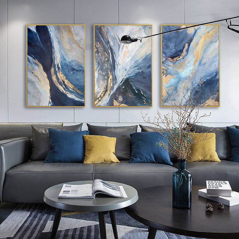 Home Office Studio - 3 unid/set estilo abstracto moderno lienzo