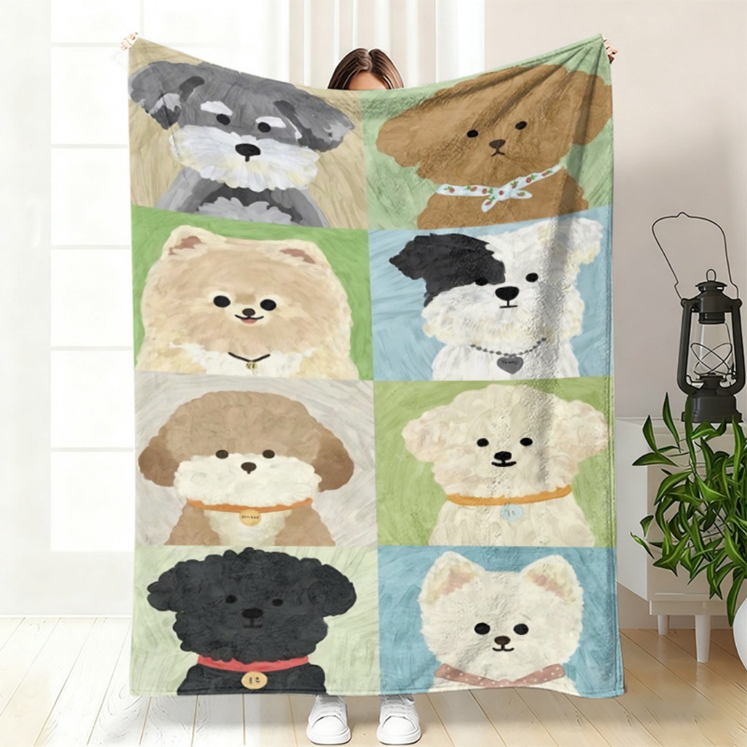 Home Office Cozy - Manta de Franela Suave con Lindo