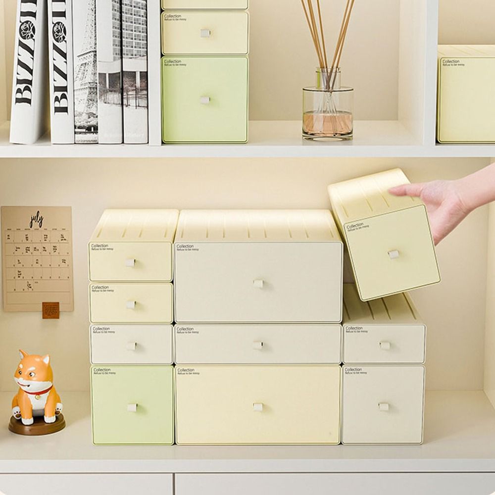 Office Drawer Organizer - Cajón organizador apilable de escritorio colorido,