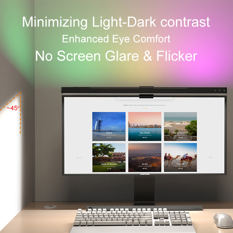 Barra de Luz LED RGB de 60/80c - Home Office Lamp reseña y precio