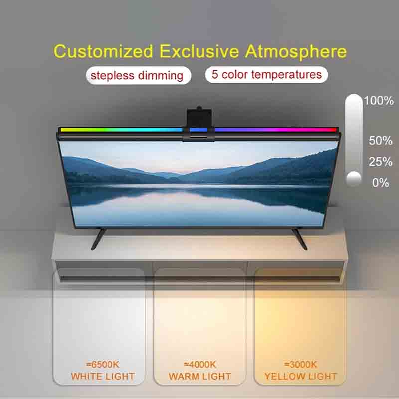 Barra de Luz LED RGB de 60/80c - Home Office Lamp reseña y precio