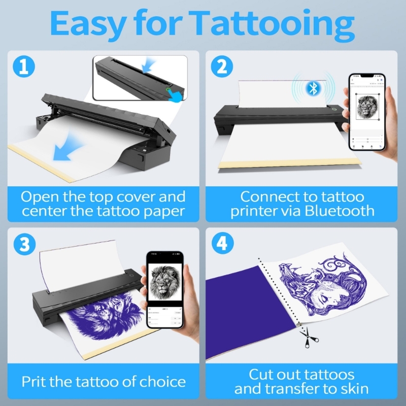 Impresora tatuajes térmica por - Laser Printer Home reseña y precio