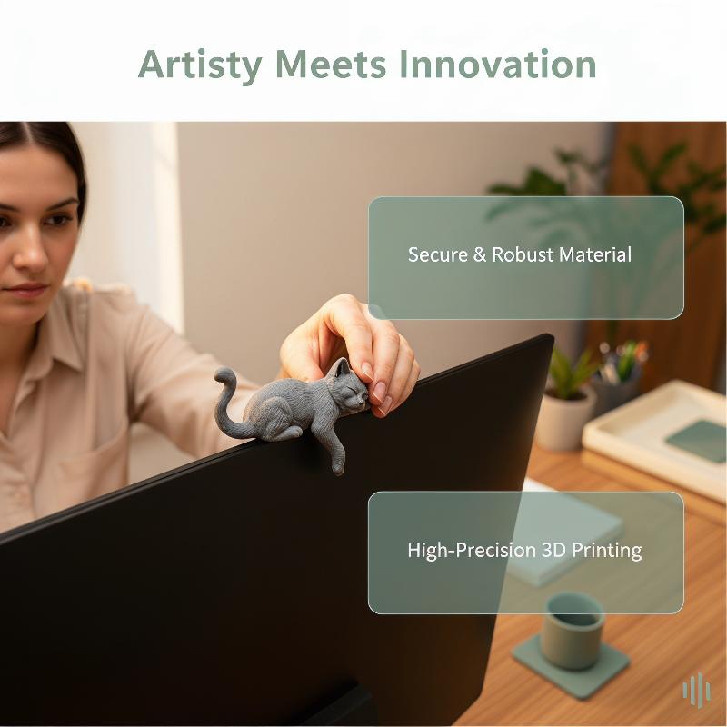 Adorno 3D Impreso para Monitor - Home Office Cozy reseña y precio