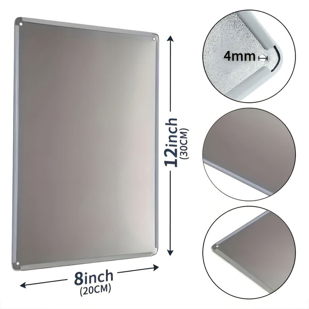 Placa de pared metálica person - Home Office Gif reseña y precio