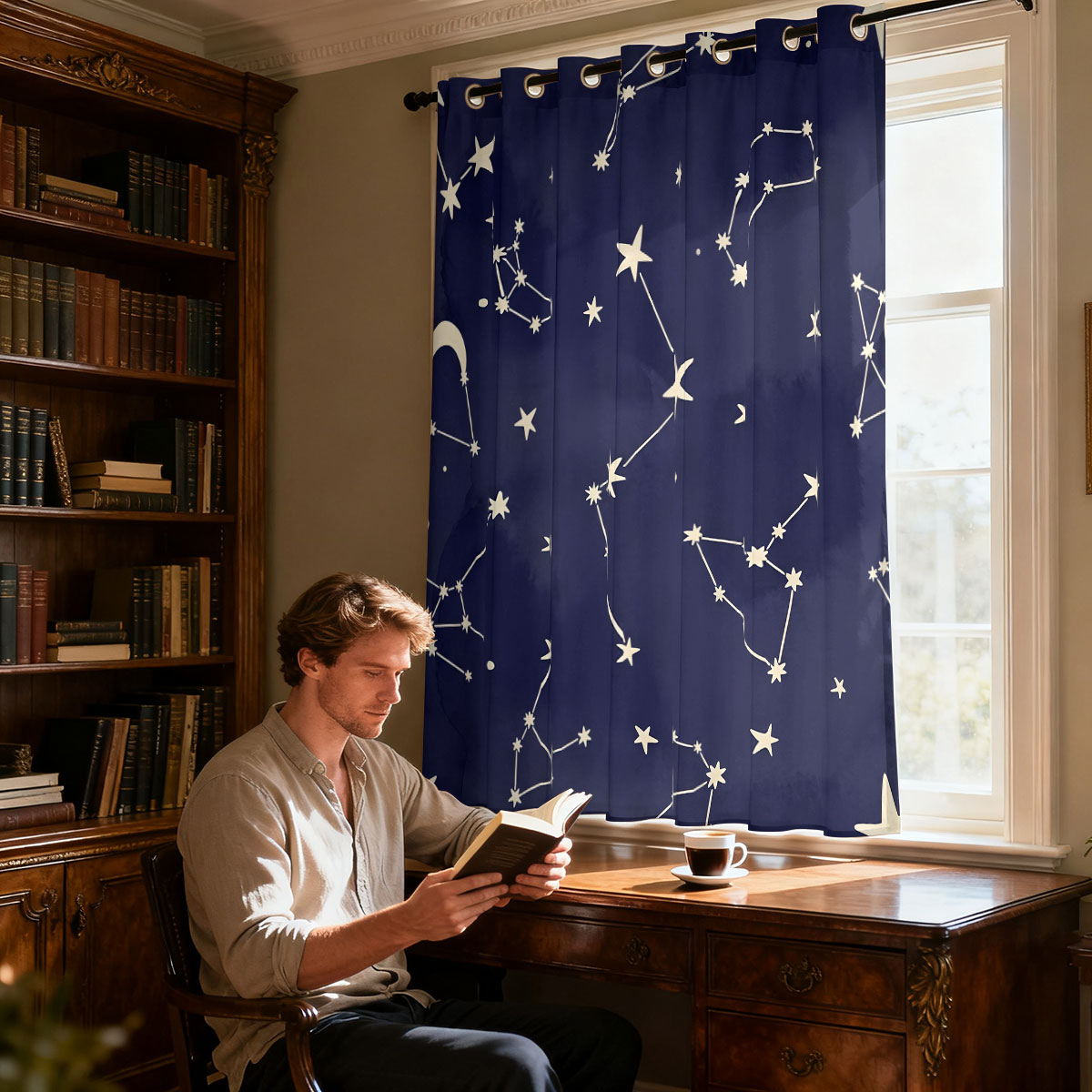 1 cortina decorativa retro con - Home Office Rate reseña y precio