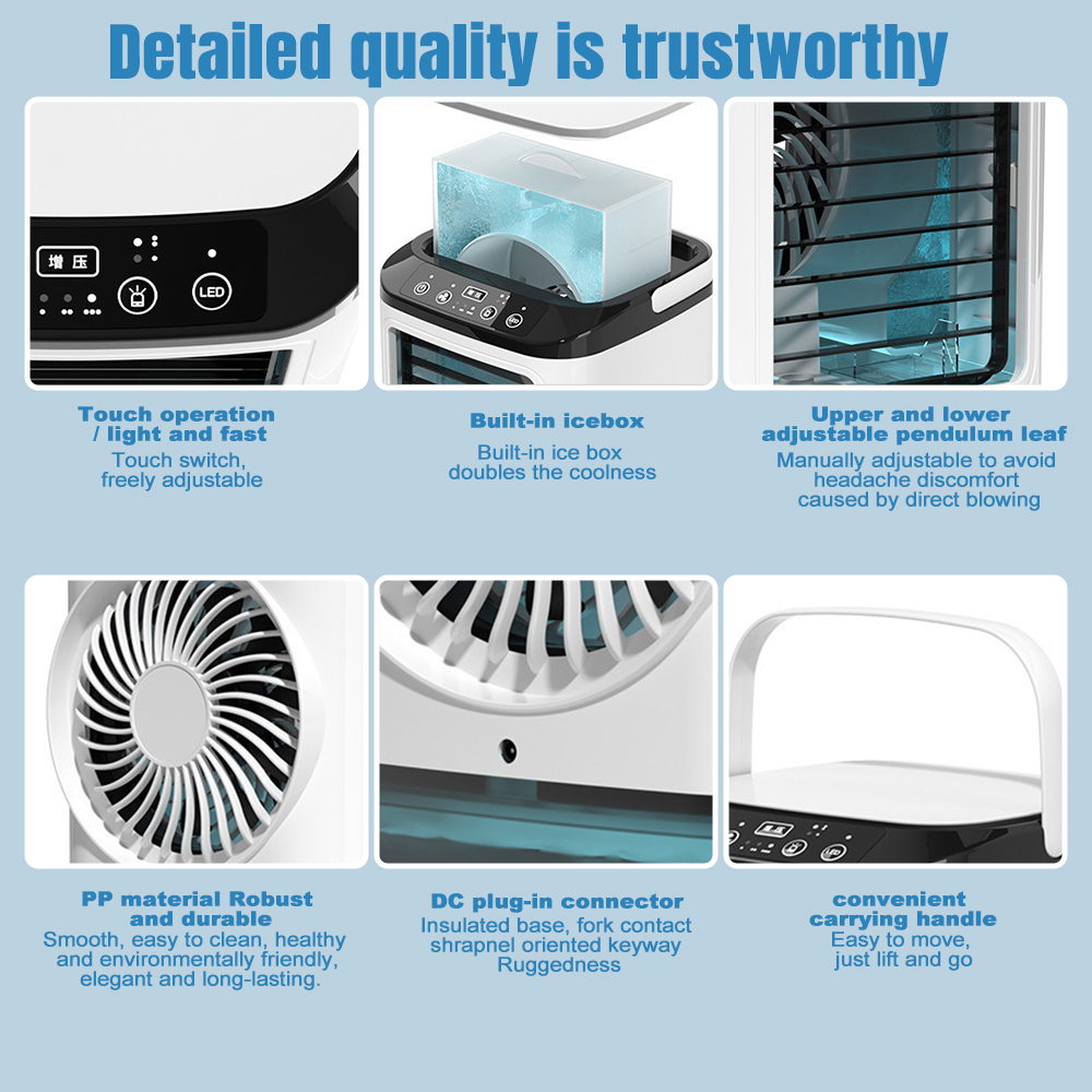Mini Ventilador de Aire Acondi - Home Office Jobs reseña y precio