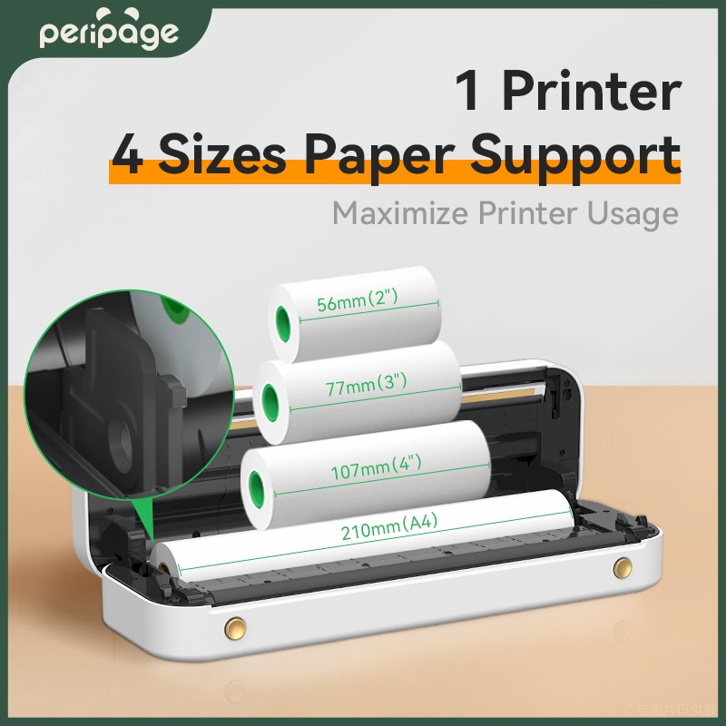 Peripage-impresora portátil A4 - Laser Printer Home reseña y precio