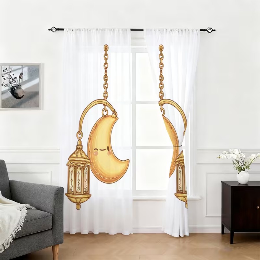 2 Cortinas Transparentes con E - Home Office Lamp reseña y precio