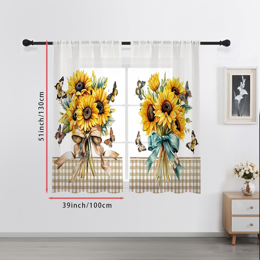 2 Cortinas Transparentes con E - Home Office Rate reseña y precio