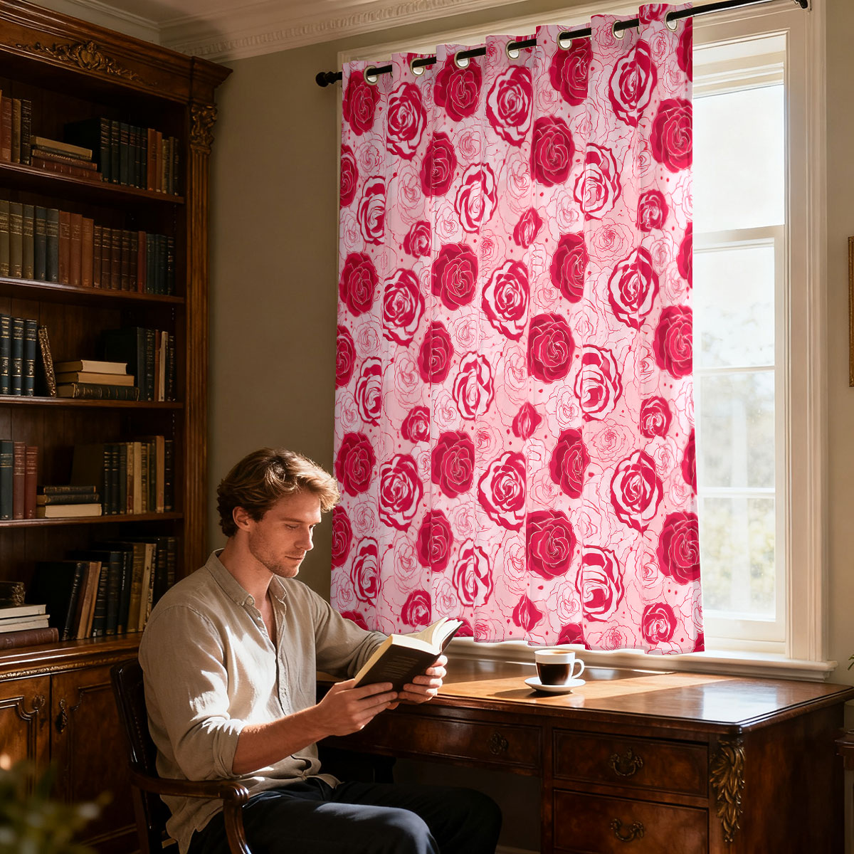 1 cortina decorativa de una so - Home Office Rate reseña y precio