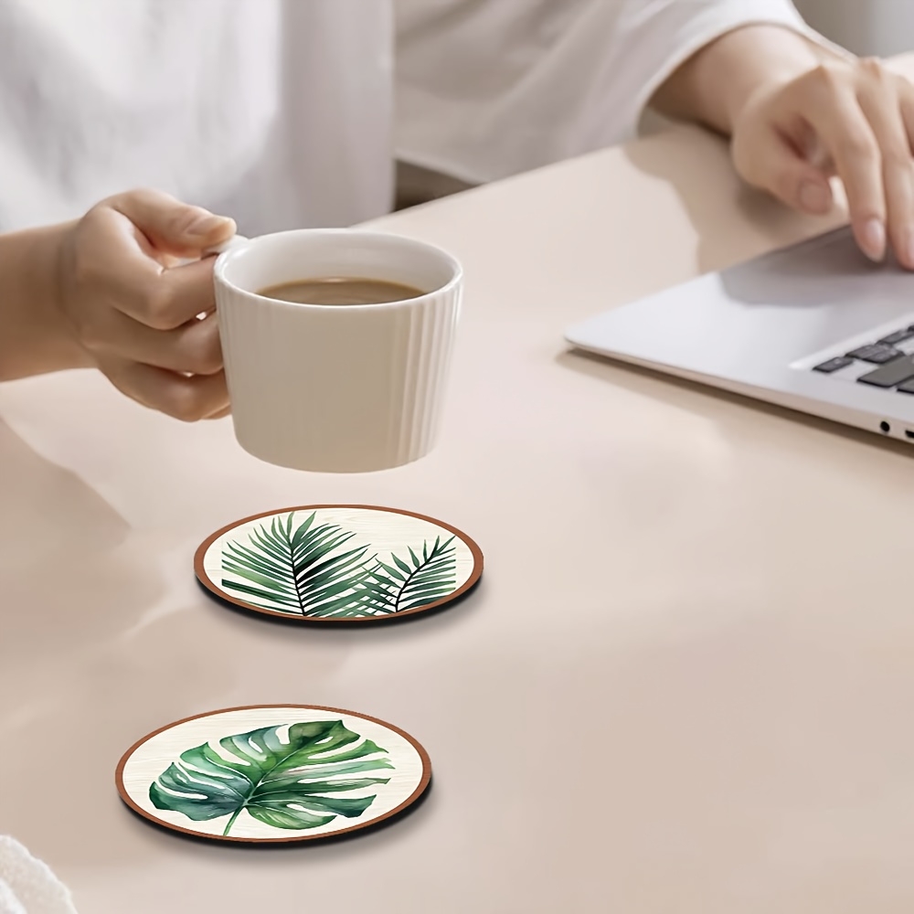 Posavasos de madera con diseño - Home Office Word reseña y precio