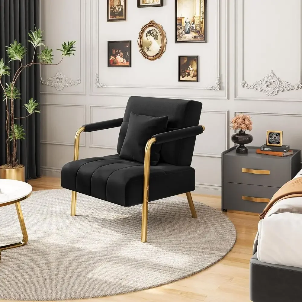 Sofá Elegante de Terciopelo de - Home Office Studio reseña y precio