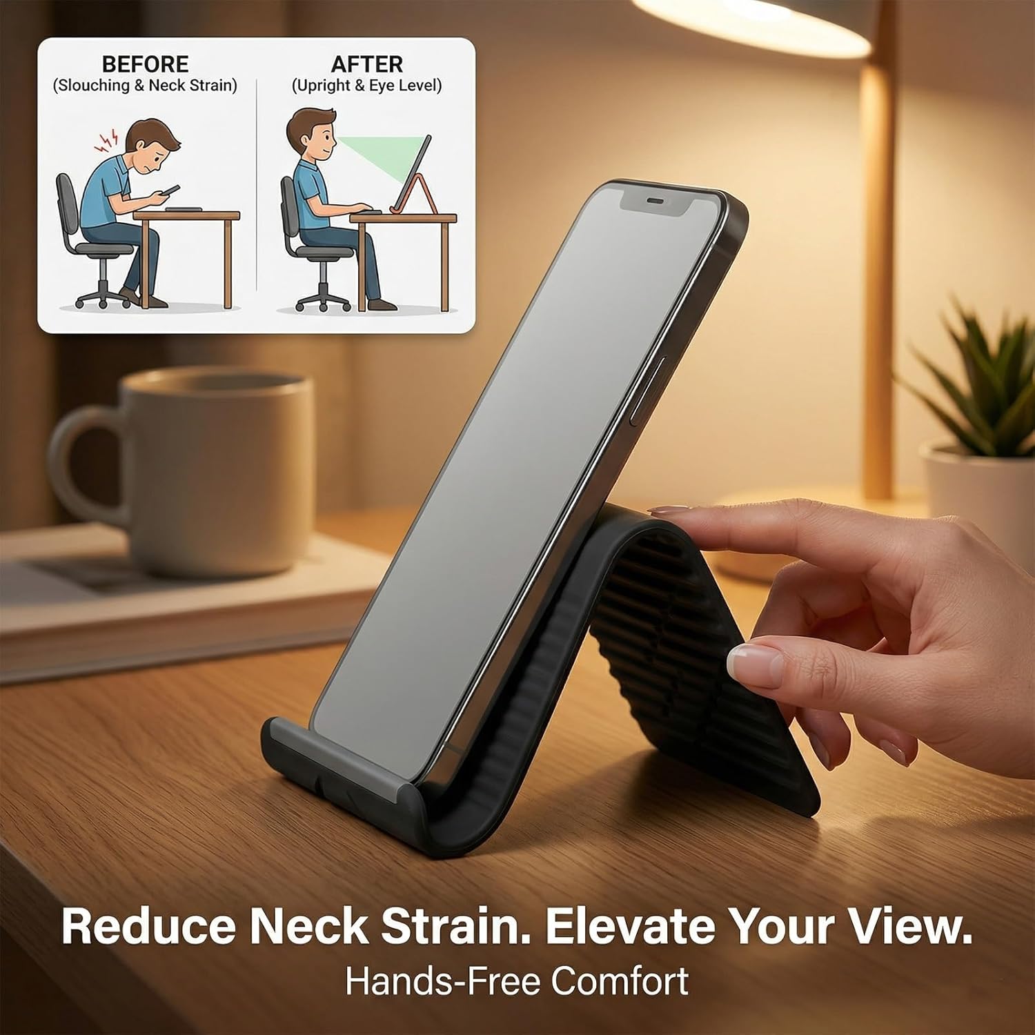 Soporte de silicona plegable y - Home Office Jobs reseña y precio