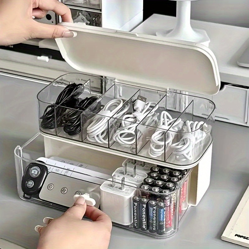 Organizador de Cables Transpar - Home Office Jobs reseña y precio