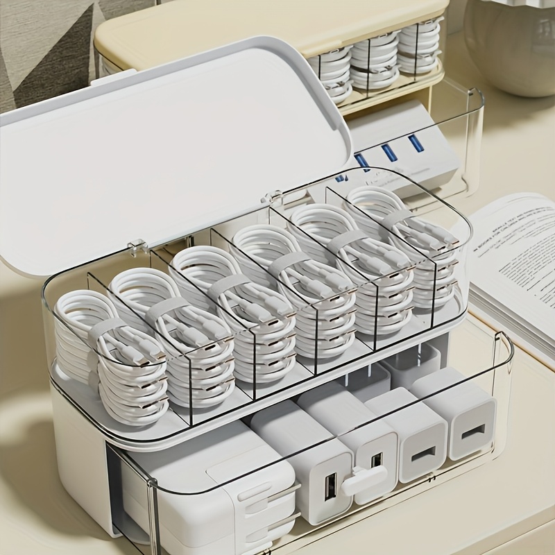 Organizador de Cables Transpar - Home Office Jobs reseña y precio