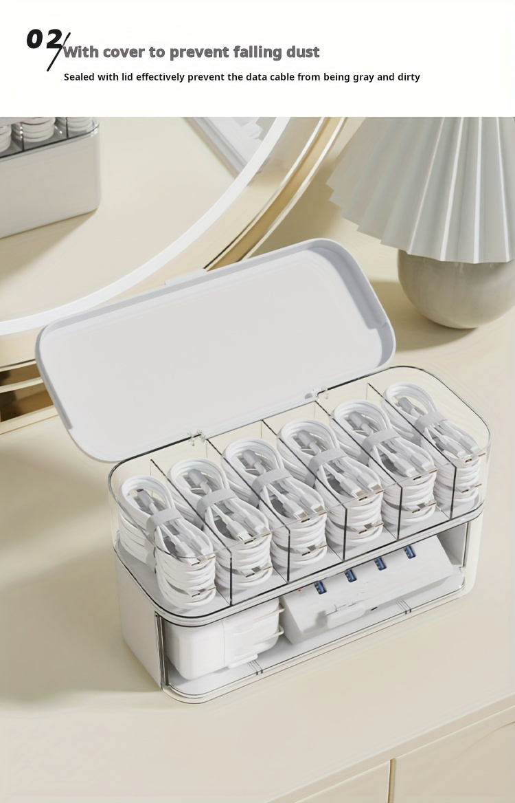 Organizador de Cables Transpar - Home Office Jobs reseña y precio