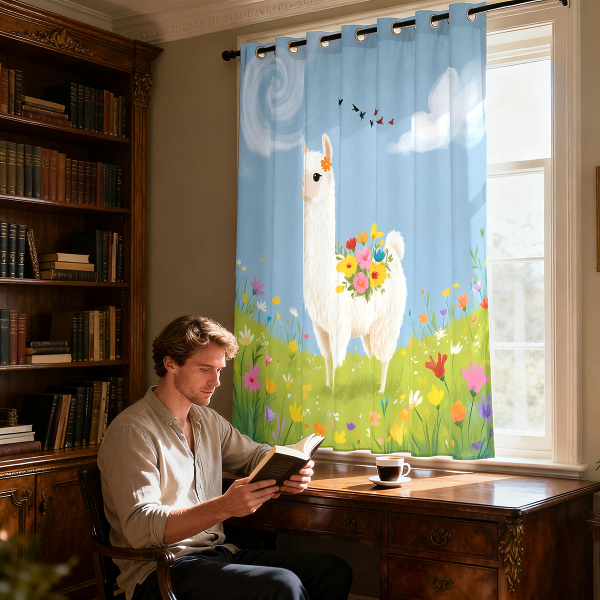 Cortina de un solo panel con i - Home Office Rate reseña y precio