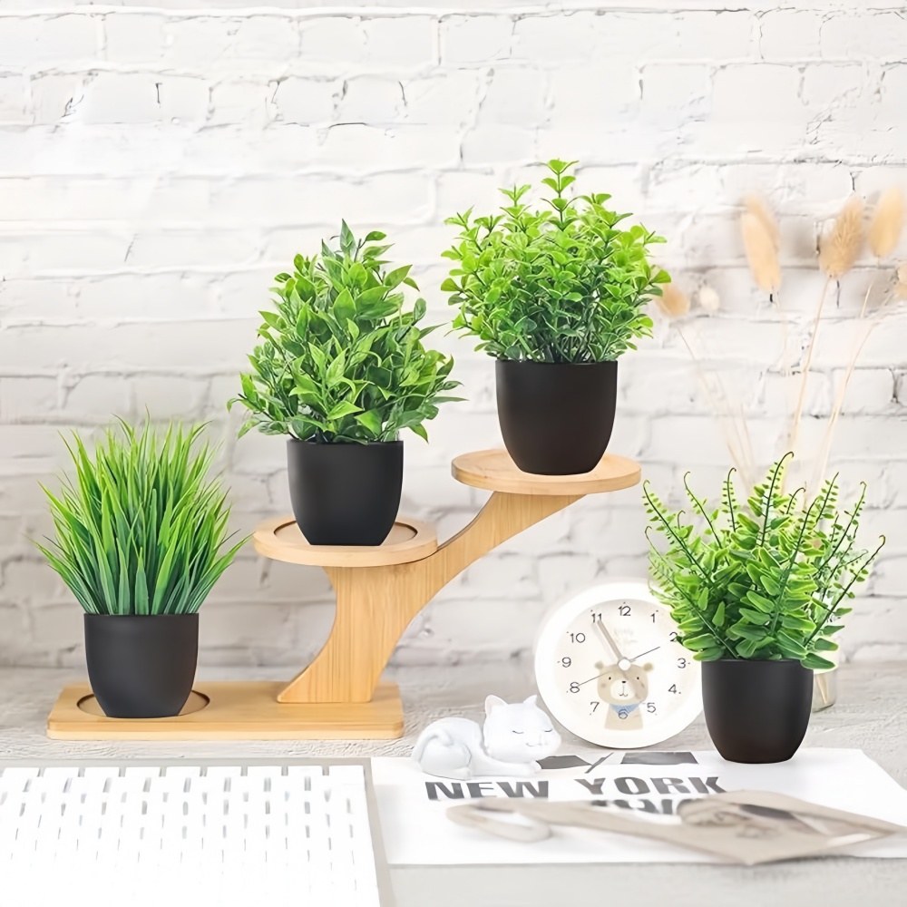 Juego de 4 Mini Plantas Artifi - Home Office Word reseña y precio