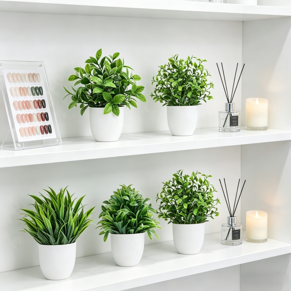 Juego de 4 Mini Plantas Artifi - Home Office Word reseña y precio