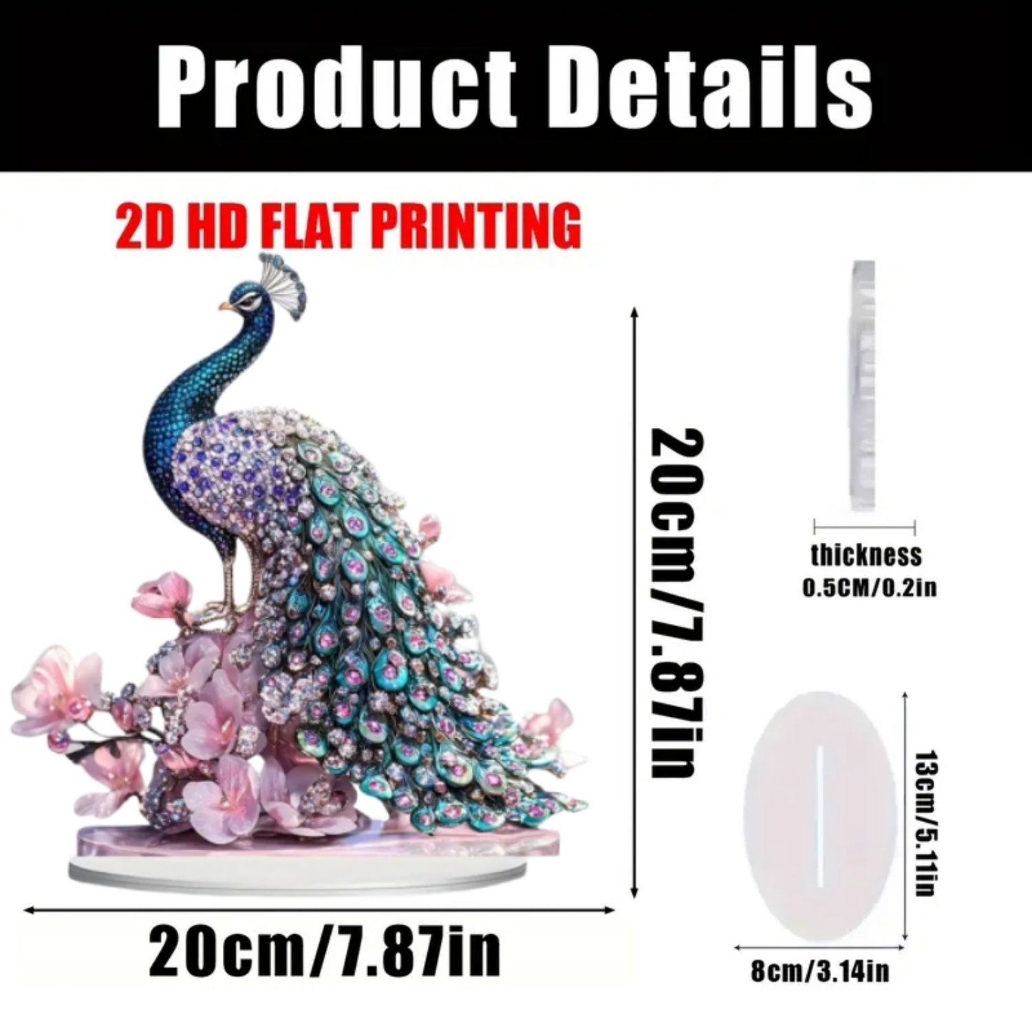 Estatua de Acrílico Plana 2D d - Home Office Studio reseña y precio